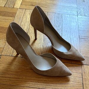 Ann Taylor Tan Suede Heels